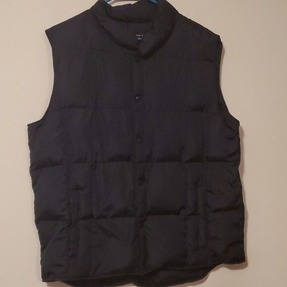 Lands End puffer vest L Navy - Picture 1 of 5